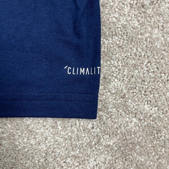 Adidas Mens Large Blue Crew Neck Pullover Long Sleeve NYCFC Performance Tee‎ NWT - Picture 3 of 8